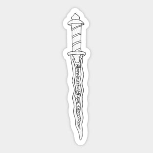 The Dark One's Dagger Sticker